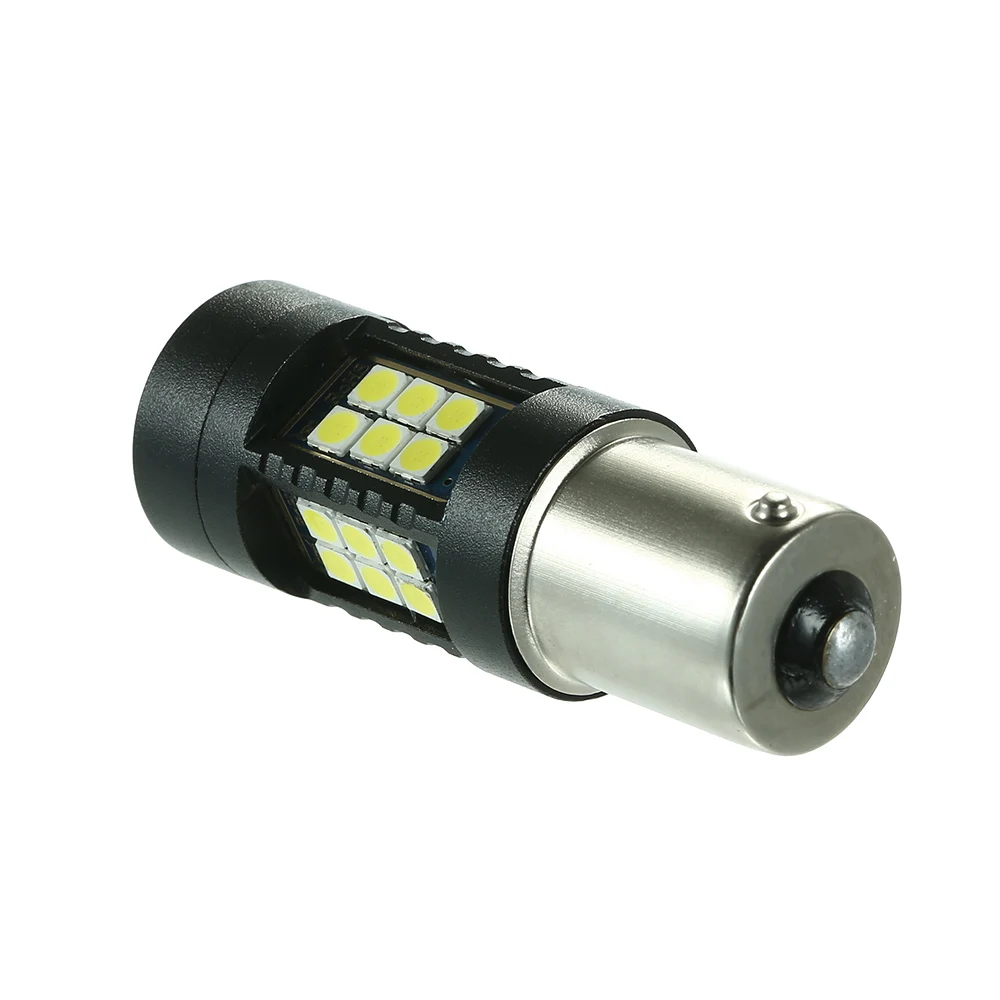 1156 27SMD 3030 Белый светодиодный сигнал поворота/резервсветильник лампа 2 упаковки