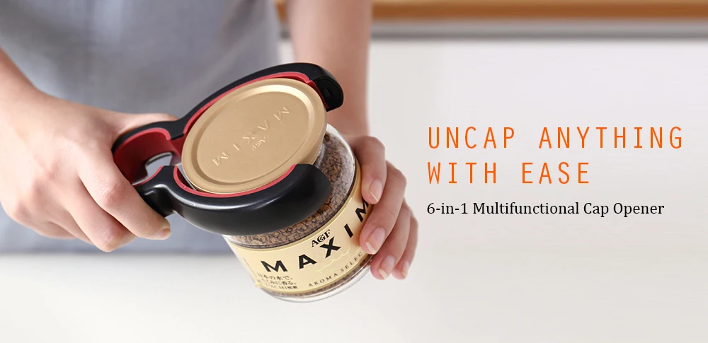 6-in-1 Multifunctional Can Bottle Jar Opener