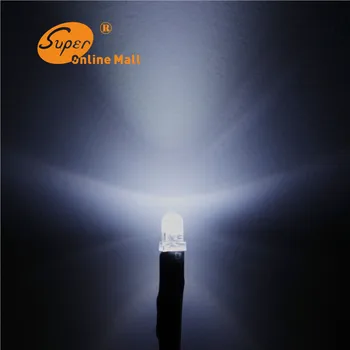 

100pcs 3MM Round top LED DIODE white Pre-Wired Resistor 12V Diods 20 CM Pre Wired Light for DIY