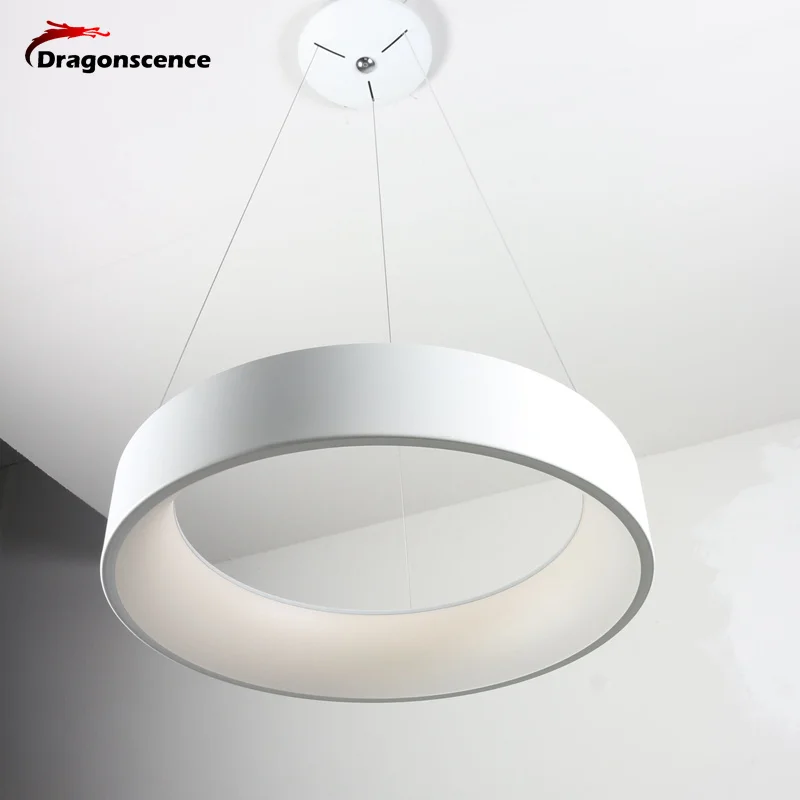  Round Aluminum Modern led Pendant light for living room bedroom dining office Pendant lamp lamparas - 32857429388