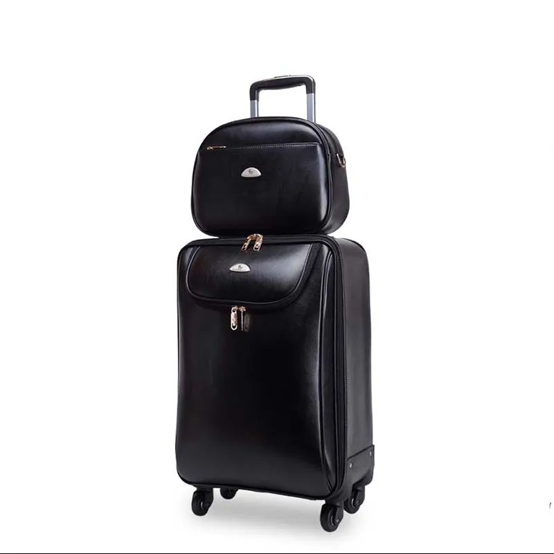 BeaSumore Men Business Rolling Luggage Set Spinner Wheel Suitcases 20 inch Cabin Trolley High