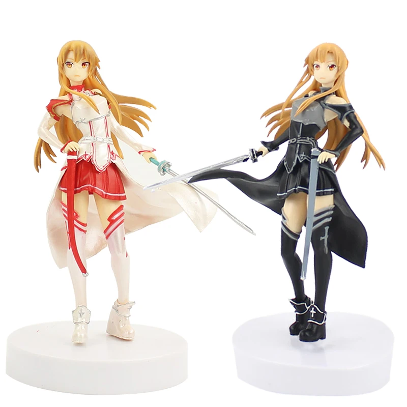 

Anime SQ Sword art online Asuna (White Color Ver.) Collection Action Figure Model Toy 18cm
