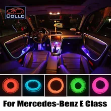 Гибкий Неон Холодный Свет/EL Провода Для Мерседес Для Benz E Class W211 W212 W207 C207/Консоль Автомобиля Декоративные Полосы/9 М Набор