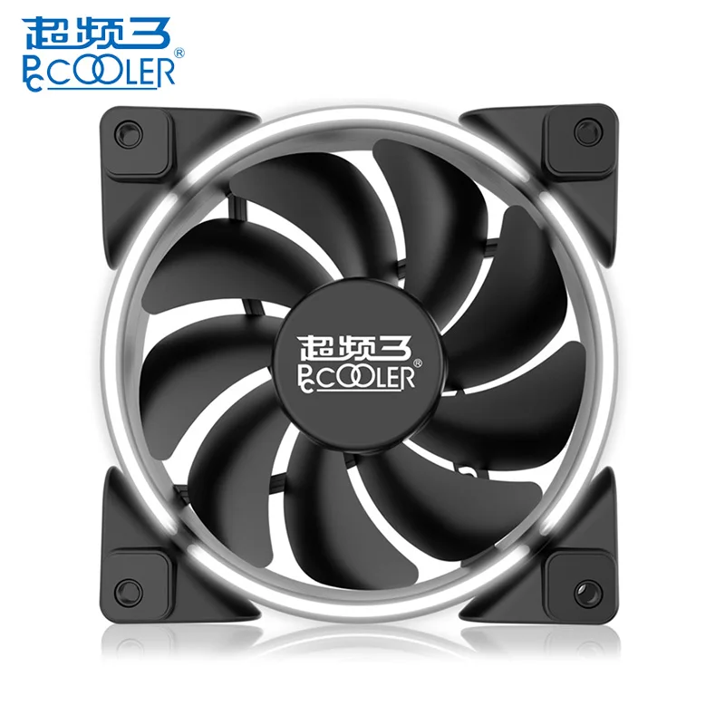 PCCOOLER 120 мм CPU AURA RGB охлаждающий вентилятор ПК корпус кулер 4 Pin PWM Ультра тихий LED