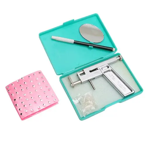 

SOSW-Steel Piercing Gun Tool Kit set with free Silver Studs