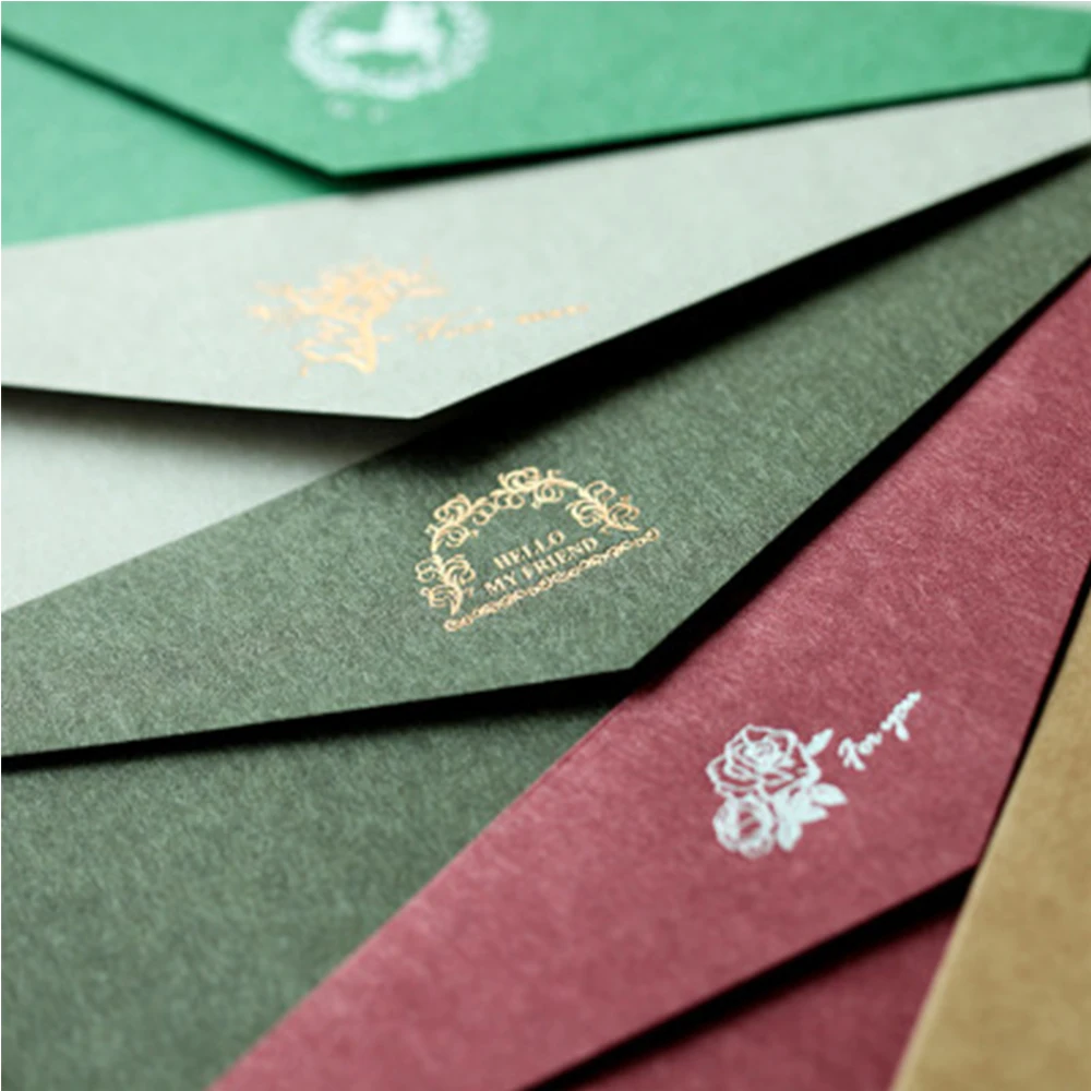 10pcs/set Vintage Love small colored Pearl blank mini paper envelopes