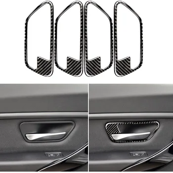 

Carbon Fiber Door Handle Trim Door Stickers Sticker Trim Decal for BMW F30 F34 318i 320i 328i 3series 3GT 2013-18