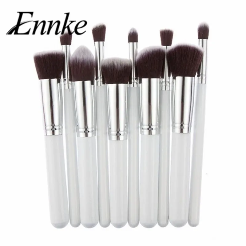 10 шт. серебристые/золотистые кисти для макияжа|kwasten set|makeup brushes beautymakeup |