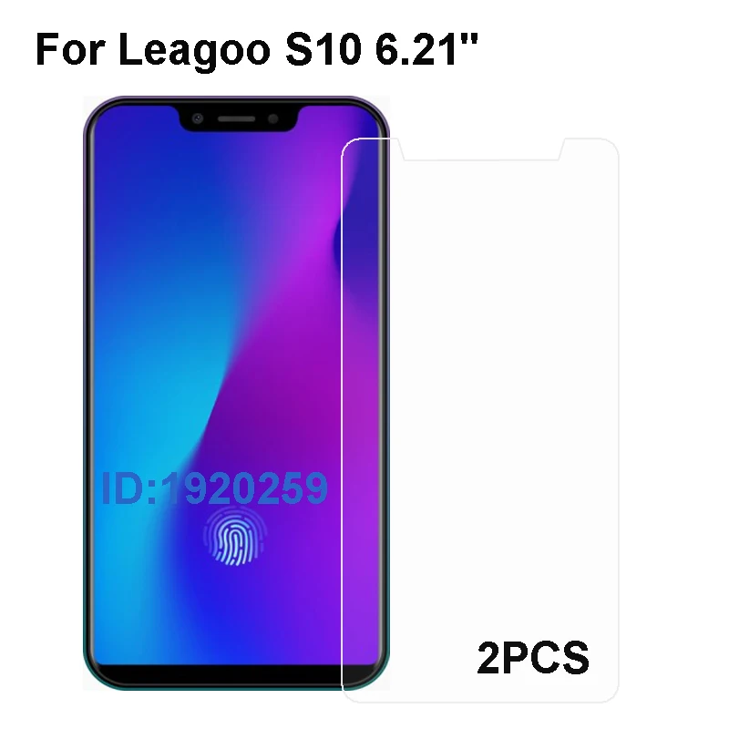 

2PCS Leagoo S10 Tempered Glass 9H High Quality Protective Film Explosion-proof Screen Protector For Leagoo S10