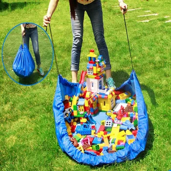 

150cm diameter Big Toy Practical Storage Bag organizer drawstring bag Play Mat for Kids baby easy storage Picnic mats