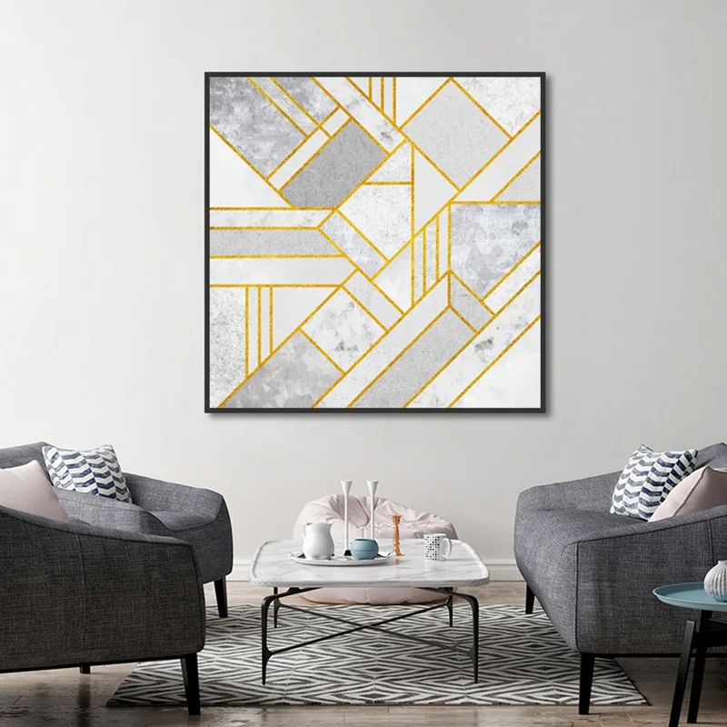 

Modern Marble Irregular Line Poster Hanging On The Wall Painting Print Canvas Painting Picture Home Wall Art Decoration Custom