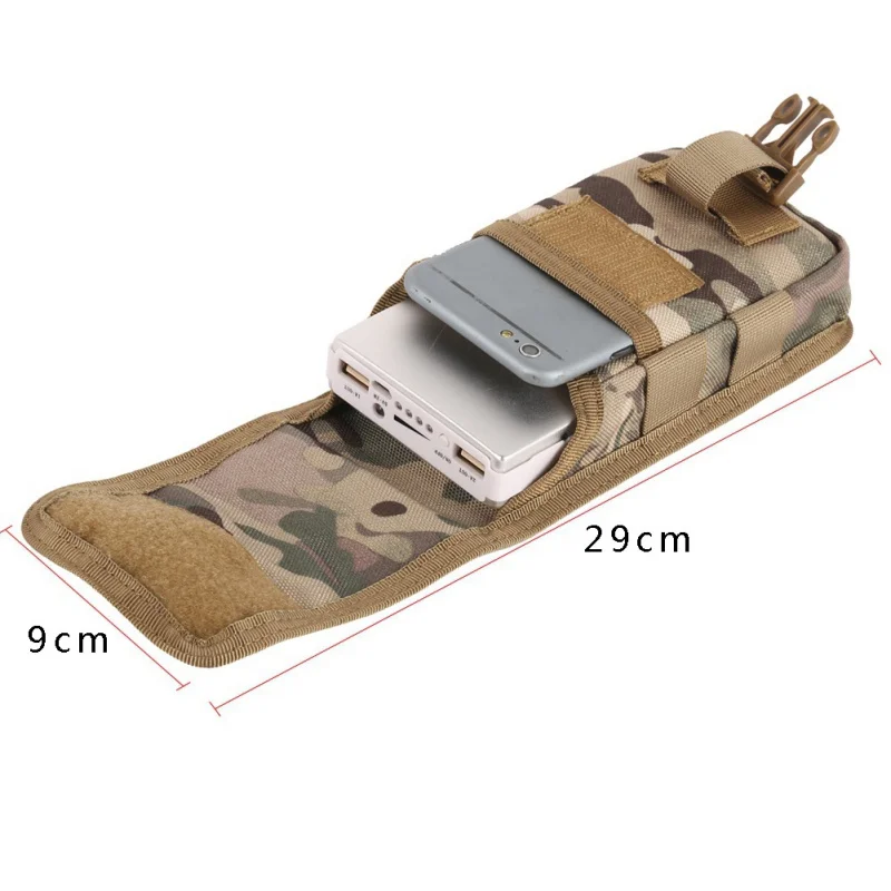 Многофункциональный военно-тактические камуфляж поясная сумка сумки мобильный телефон сумка Открытый запуск карманы