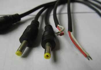 

3 piece straight Adaptor Power Plug DC 4.0x1.7mm male Single head jack With Cord Connector Extension Cable 29cm