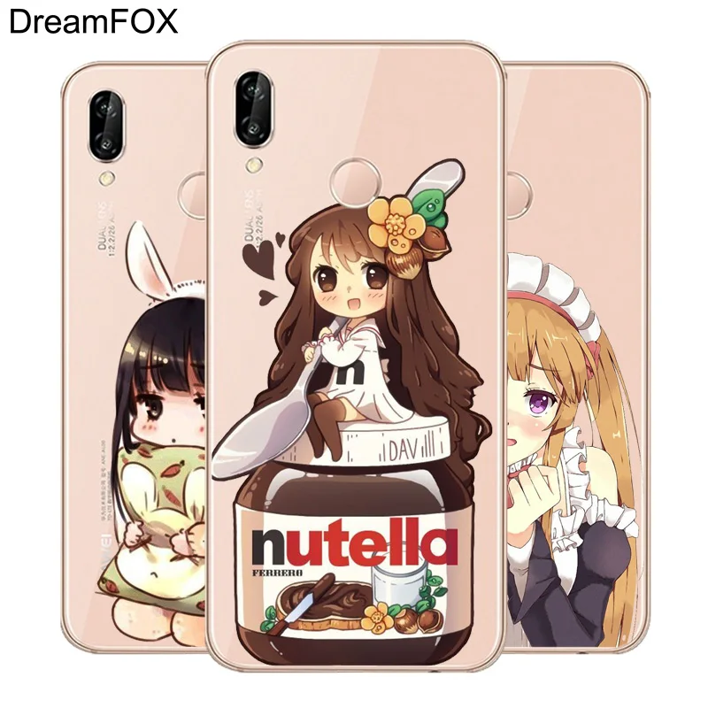 DREAMFOX M147 милый аниме девушка комикс мягкий тпу силиконовый чехол для huawei Honor 6A 6C 6X 7C