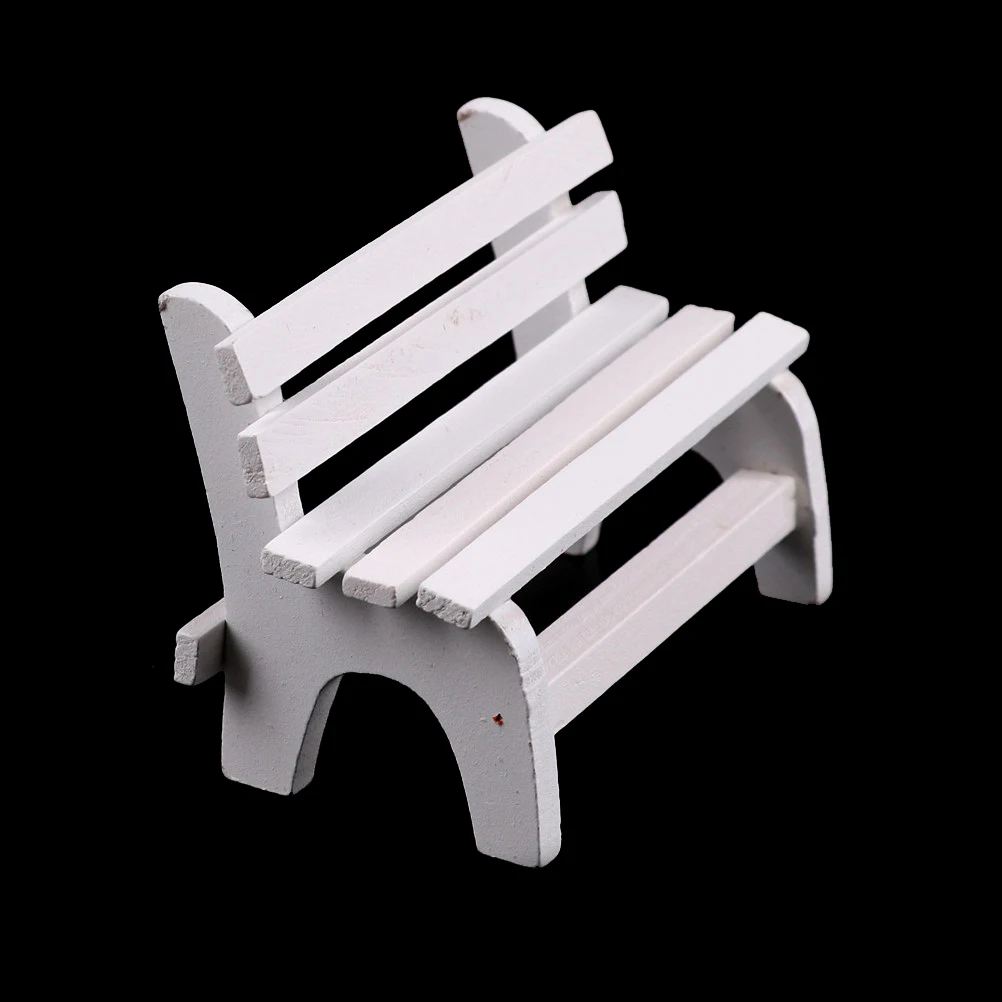 

Mini Chair Bench Stool Ornaments Wooden Props Diy Toys Home Garden Decor Miniatures Dollhouse Furniture