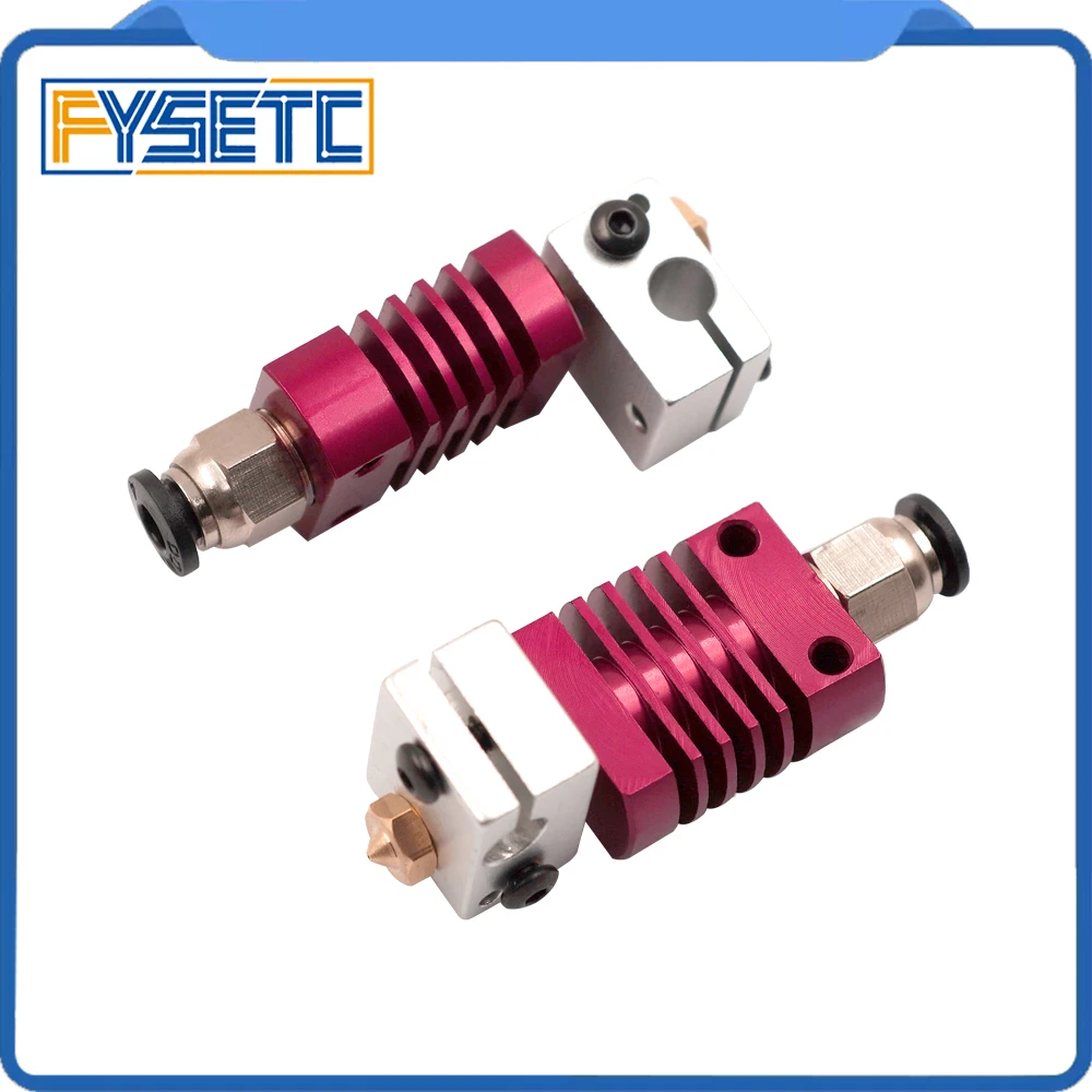 2sets Red J head Hotend Bowden Extrusion Head Kit Assembled Extruder