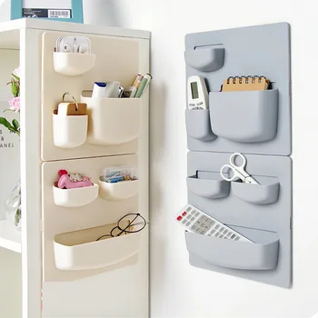 

Hot Self-adhesive wall-mounted shelves kitchen finishing hanging storage rack makeup orgnaizer holder bathroom shelf