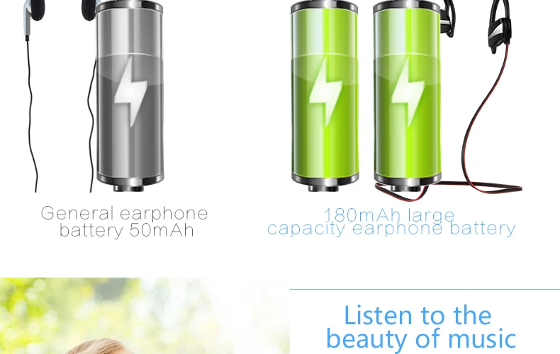 8 Clearance Sports Wireless Bluetooth Headset Stereo Music Bluetooth earphones and Headphones with Microphone for a mobile phone