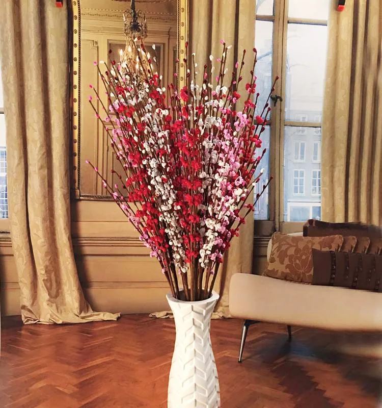 Flone Artificial Winter Jasmine Simulation Flower PE Plastic Flower Gypsophila Fake Flower Wedding Home Party Decor Art Flores (3)