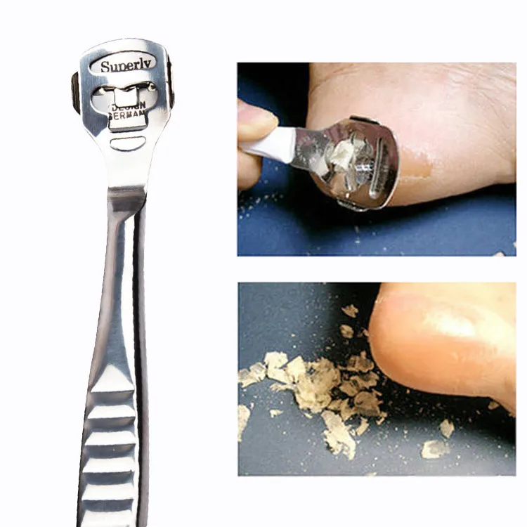 

Useful Pedicure Machine + 10Pcs Stainless Steel Replacement Blades For Foot Hard Skin Remover Hand Foot File Pies Foot Care