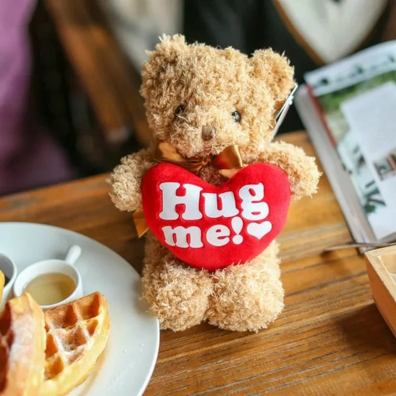 Милый плюшевый мишка hug me сердечный Мишка плюшевая игрушка детская Мягкое