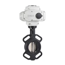 DN80 " литье железа вафли Электрический с электроприводом бабочка клапан насоса Промышленности моторизованный Acuator бабочка клапан