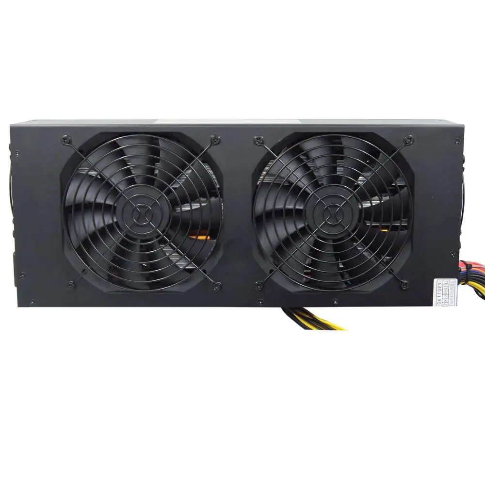 الحقيقي ETH آلة استخراج المعادن امدادات الطاقة atx bitcoin PSU 2800 W 80 زائد pc مصدر يدعم 6 GPU بطاقات RX 470/480 RX 570 p106 GTX1080
