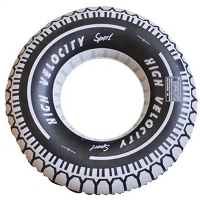 Kids Summer Swim Ring Children Pool Float Seat Black Tire design 3 8yrs