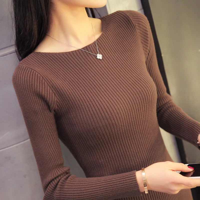 

Autumn winter cashmere sweater women fashion sexy big Slash neck women sweaters pullover warm Long sleeve Knitted Sweaters