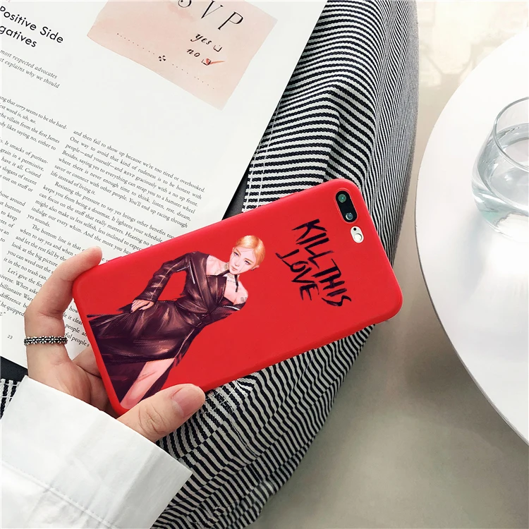 Черный мягкий силиконовый чехол для телефона Blackpink kill this love для iPhone XR X XS Max 6 6S 7 8 Plus 11 pro TPU черный чехол