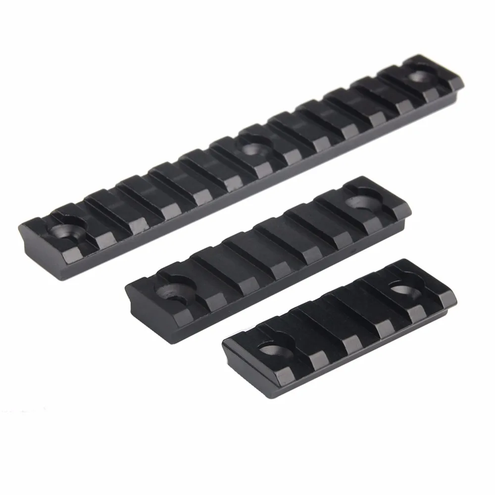 3 Sizes Tactical Hunting 2 5 Slot  3 7 Slot  5 13 slot Aluminum Keymod Scope Mount 55mm 75mm 135mm Picatinny Weaver Rail Airsoft Gun Shooting Accessory Rail Mount RL1-0023 (4)