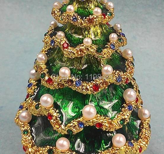 pearl christmas tree christmas gifts wedding jewelry box russian