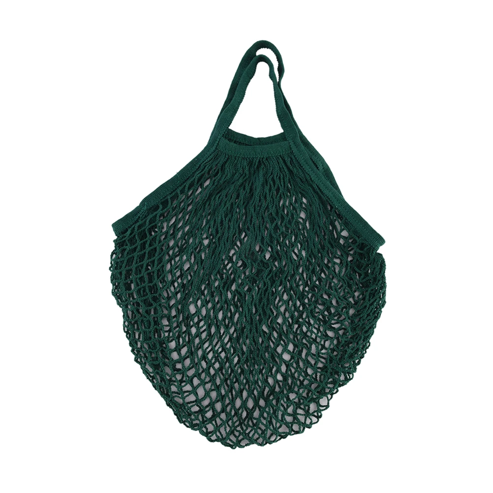 يمكن سلسلة التسوق بقالة حقيبة المتسوق حمل شبكة صافي المنسوجة القطن حقيبة تخزين المنزل حقيبة يد حمل 9 ألوان