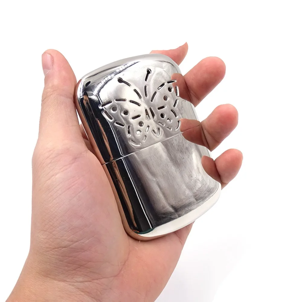 

Pocket Hand Warmer Hand Aluminum Portable Hunting Hand Stove Winter Outdoor Camping Hiking Travel Hand Warmer Heater Zippo