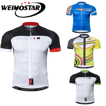 

Weimostar 2018 Summer Short Sleeve Bike Jersey MTB Shirts Sports Wear Breathable Quick Dry Bicycle Cycling Clothing Maillot