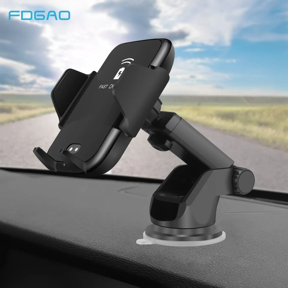 

FDGAO Car Mount Qi Wireless Charger For iPhone X XS Max 8 Plus XR 10W Automatic Fast Charging Air Vent Holder For Samsung S9 S8