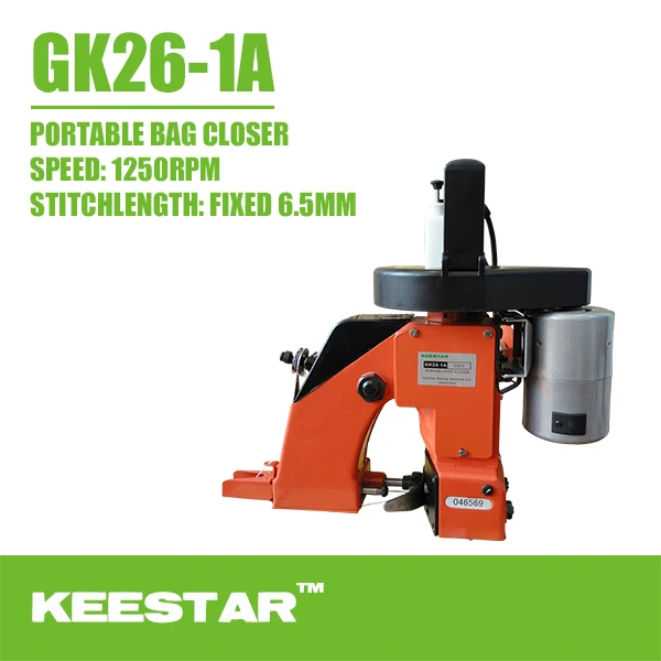 Keestar GK26 1A single needle industrial chain stitch portable bag