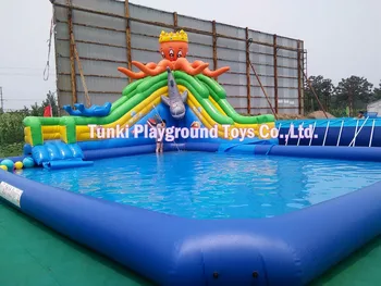

8x8x0.5m inflatable pool for water games (only pool, without slide)