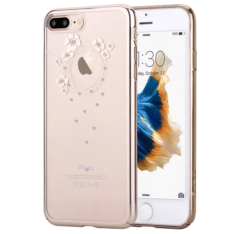 For iPhone 7 Hard Cases DEVIA for iPhone 7 Authorized Crystal Garland Plating Plastic Case 4