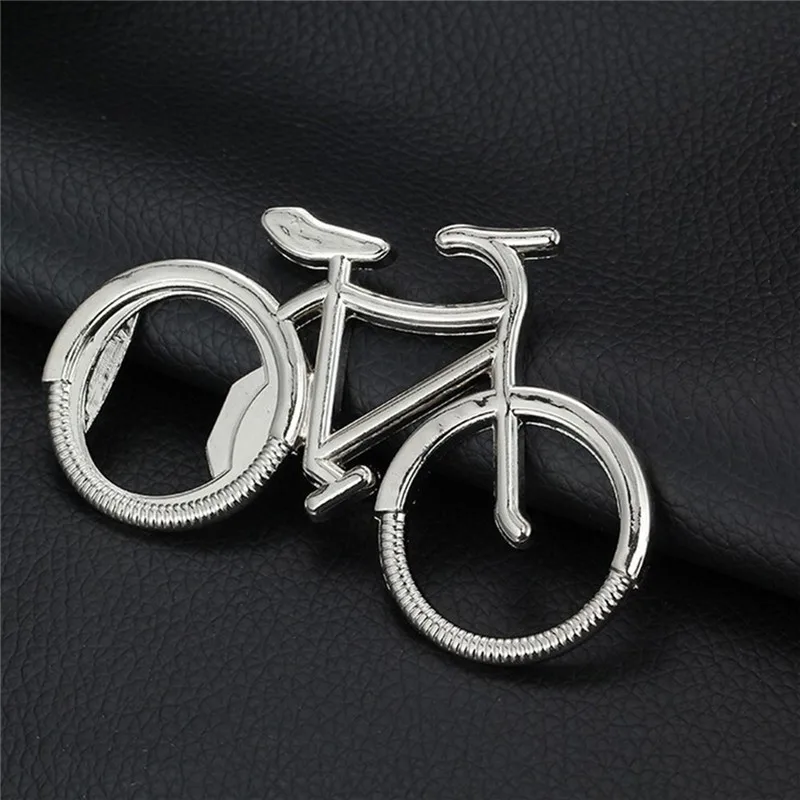 2016 Creative Zinc Alloy Bike Bicycle Keychain Bottle Soda Beer Cap Opener Bar Tool