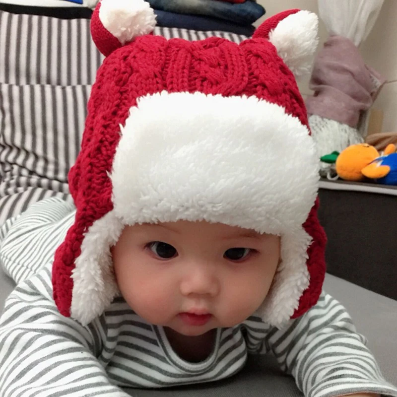 Maylisacc/красная Детская зимняя теплая вязаная шапка с шарфом, Новое поступление для девочек и мальчиков, спортивные шарфы с шапочкой