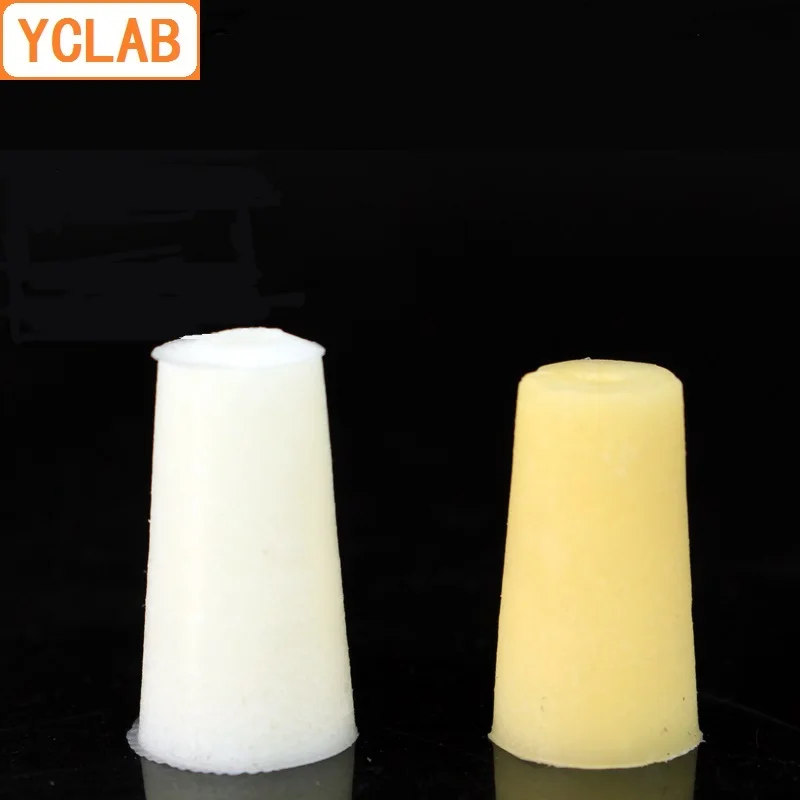 YCLAB Silicone Plug for Test Tube Breathable Silica Gel Stopper Laboratory Chemistry Equipment