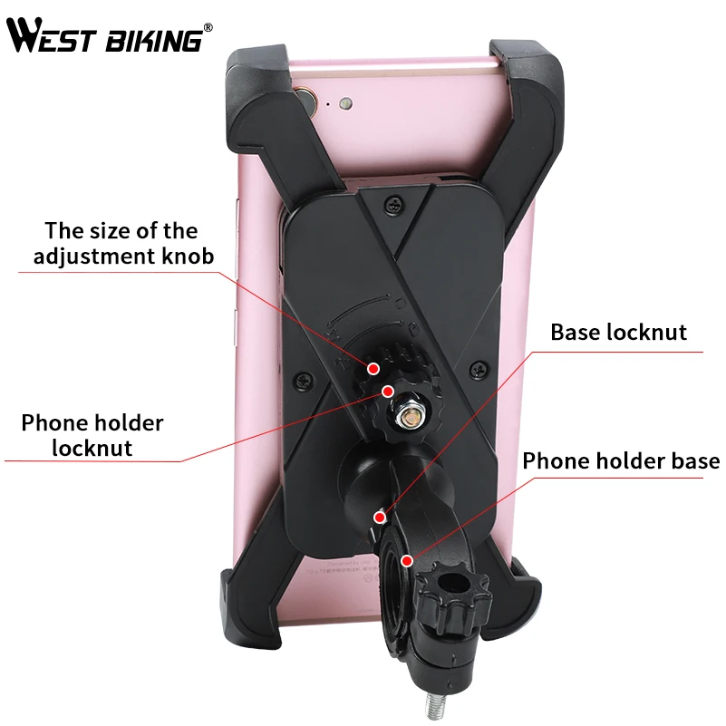 Универсальный велосипедный держатель для телефона WEST BIKING 3 5 дюйма подставка с