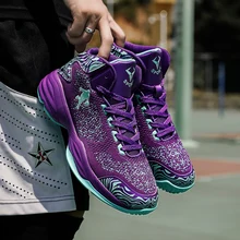 Мужские баскетбольные кроссовки Jordan с высоким берцем, амортизирующий светильник, баскетбольные кроссовки, противоскользящие дышащие спортивные кроссовки Jordan