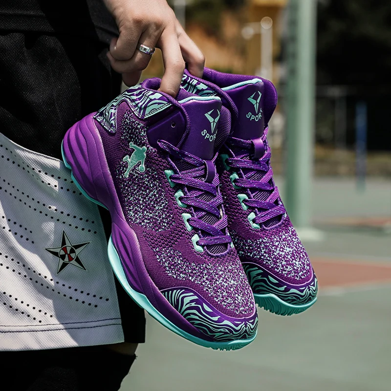 

Man High-top Jordan Basketball Shoes Men's Cushioning Light Basketball Sneakers Anti-skid Breathable Outdoor Sports Jordan Shoes