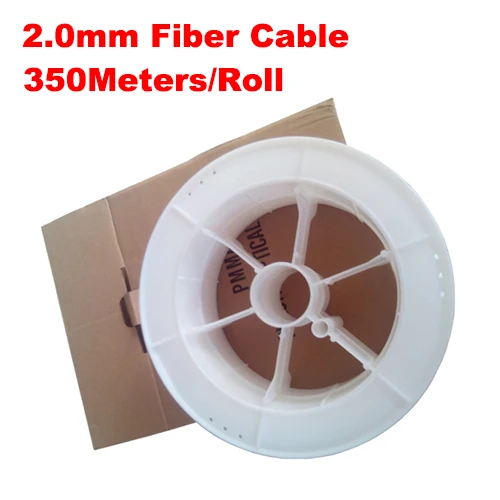 2.0mm diameter 350m/roll PMMA fiber optic cable end glow 2mm led fiber cable for decoration lighting