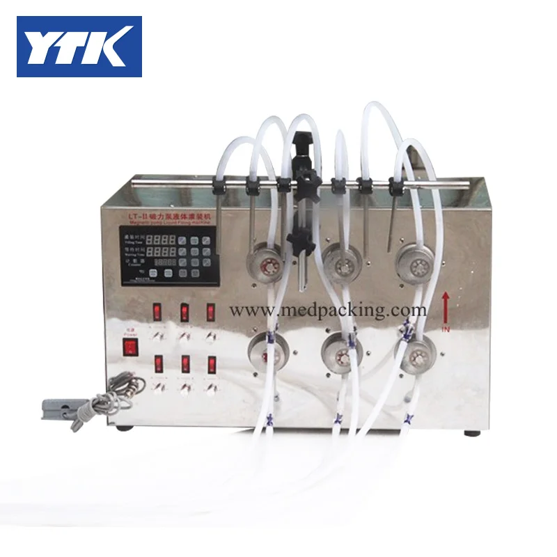 

Semi-automatic 6 Heads Bottle Filling Machine for liquids/fluids/oil (5ml to unlimited )