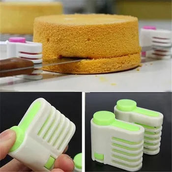 

2pcs DIY Cake Slicers 5 Layers Cake Pie Slicer Sheet Guide Cutter Server Bread Cutting Fixator Tools Kitchen Bakeware Tool