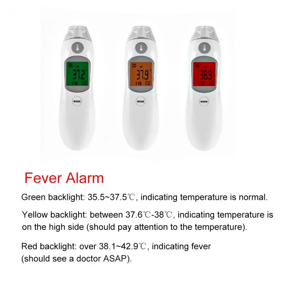 Детский термометр для лба и ушей, цифровой инфракрасный термометр для маленьких детей и взрослых