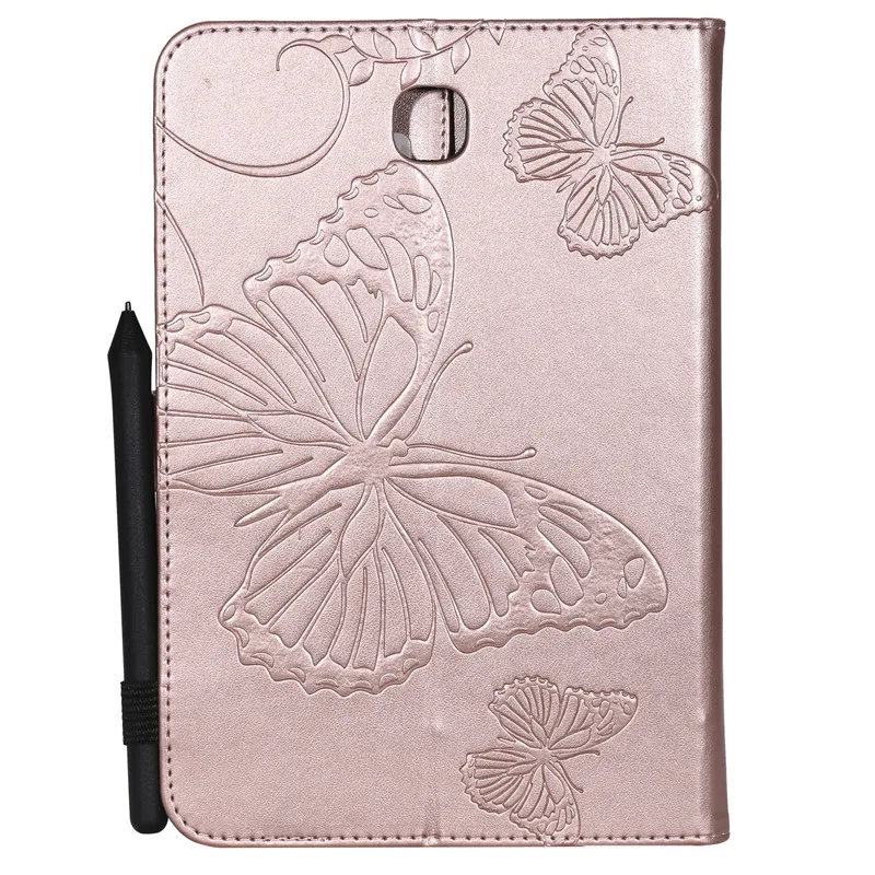 Wekays For Samsung Tab A 8.0 T355 Cartoon Butterfly Leather Fundas Case For Samsung Galaxy Tab A 8.0 T350 T355 Tablet Cover Case